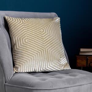 Evoke Velvet Cushion Ivory