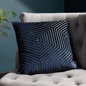 Evoke Velvet Cushion Navy Blue