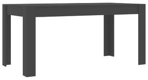 Dining Table Black 160x80x76 cm Chipboard