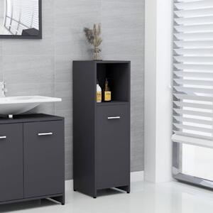 Bathroom Cabinet Grey 30x30x95 cm Chipboard