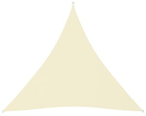 Sunshade Sail Oxford Fabric Triangular 3x3x3 m Cream