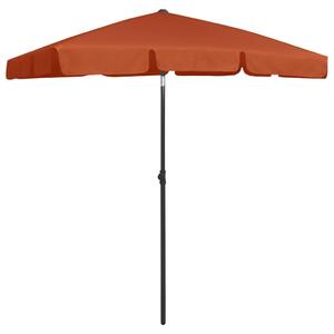 Beach Umbrella Terracotta 180x120 cm