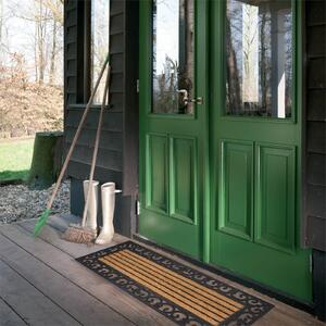 Rubber and Coir Wrought Iron Design Doormat