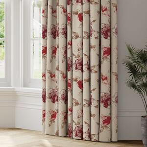 Courtney Made to Measure Curtains Courtney Woven Red