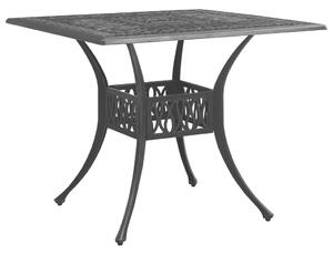 Garden Table Black 90x90x73 cm Cast Aluminium