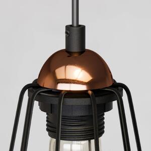 Galaxy hanging light with four cage lampshades