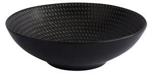 Carbon Stoneware Serving Bowl Black