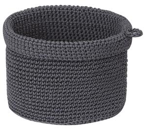 Knitted Storage Basket - Grey