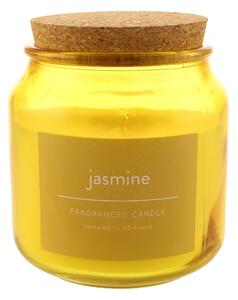 Pack of 3 Jasmine Jar Candles with Cork Lid Yellow