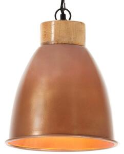 Industrial Hanging Lamp Copper Iron & Solid Wood 23 cm E27