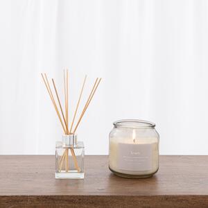 Linen Diffuser and Candle Set Natural