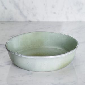 Amalfi Reactive Glaze Stoneware Pasta Bowl, Sage Green