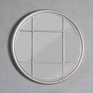 Ezio Round Wall Mirror, 100cm Silver
