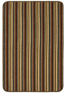 Java washable stripe mat -Brown