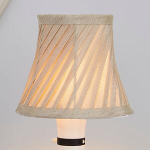 Twisted Pleat Candle Lamp Shade 12cm Champ Champagne