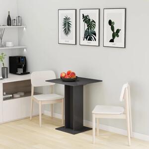 Bistro Table High Gloss Grey 60x60x75 cm Chipboard