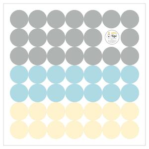 Mini Dots sky tone sticker set