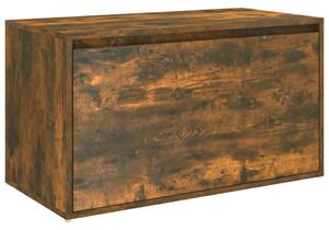 Hall Bench 80x40x45 cm Smoked Oak Engineered Wood