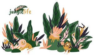 Jungle Life sticker set
