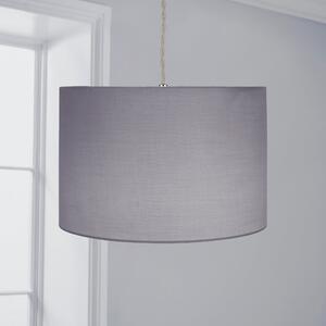 Luna Drum Lamp Shade 20cm Dove Grey Dove (Grey)