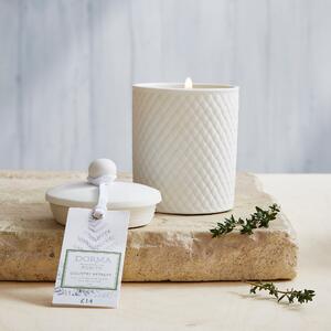 Dorma Purity Pine and Cedar Soy Wax Candle White