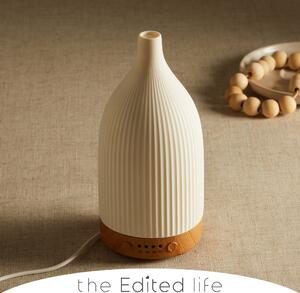 White Ceramic Electric Diffuser White/Brown