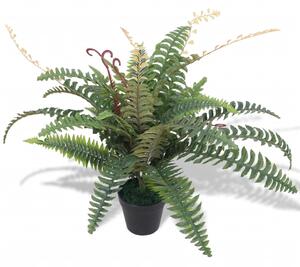 Artificial Fern Plant with Pot 60 cm Green