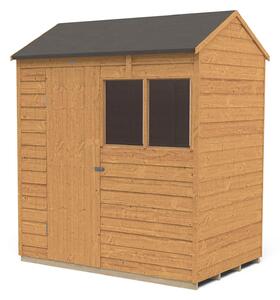 6x4ft Forest Overlap Dip Treated Reverse Apex Shed