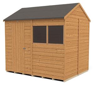 8x6ft Forest Overlap Dip Treated Reverse Apex Shed