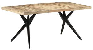 Dining Table 180x90x76 cm Rough Mango Wood