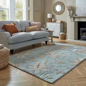 Dalby Floral Wool Rug MultiColoured