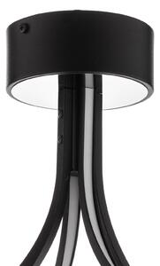 LED ceiling lamp Lungo black, 42 cm high