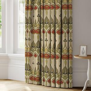 Belle Epoque Made to Measure Curtains Beige, Khaki and Red