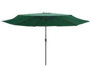 Outdoor Parasol with Metal Pole 400 cm Green