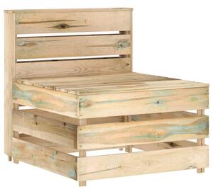 Garden Pallet Middle Sofa Impregnated Pinewood
