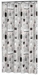 Sealskin Shower Curtain Cactus 180x200 cm Grey