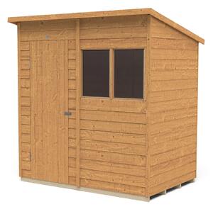 6x4ft Forest Overlap Dip Treated Pent Shed