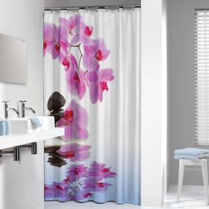 Sealskin Shower Curtain Spa 180x200cm Pink and White