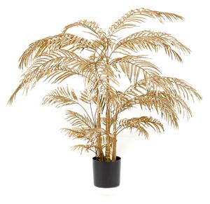 Emerald Artificial Areca Palm Tree 145 cm Gold