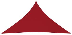 Sunshade Sail Oxford Fabric Triangular 4x5x5 m Red
