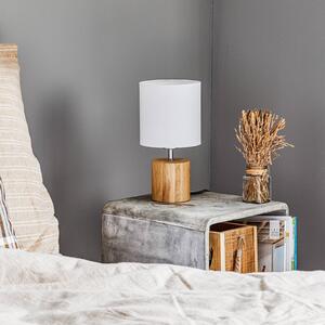Trongo table lamp cylinder oiled lampshade