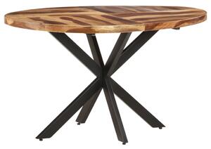 Dining Table 140x80x75cm Solid Acacia Wood with Sheesham Finish