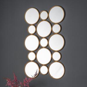 Larysa Circles Mirror 56x91cm Gold Effect