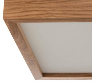 Quatro DR ceiling light with wooden frame, 30.5 cm