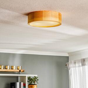 Cleo ceiling lamp made of wood, diffuser Ø 27.5 cm