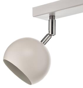 Flame downlight in white, three-bulb