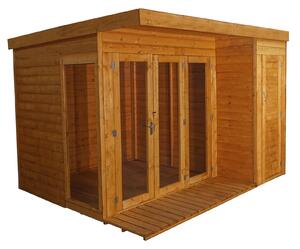 Mercia 10x8ft Garden Room with Side Shed