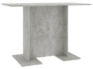 Dining Table Concrete Grey 110x60x75 cm Engineered Wood
