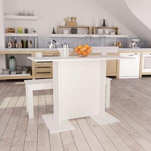 Dining Table White 110x60x75 cm Chipboard