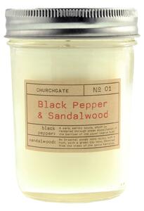 Churchgate Black Pepper and Sandalwood Fragranced Candle Cream